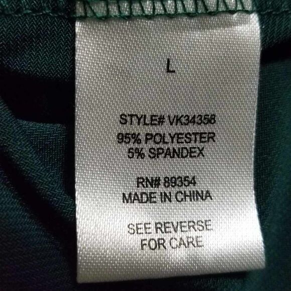 Adrianna Vittadini Forest Green Sleeveless Top with Gold Button Accents size L - Picture 10 of 10